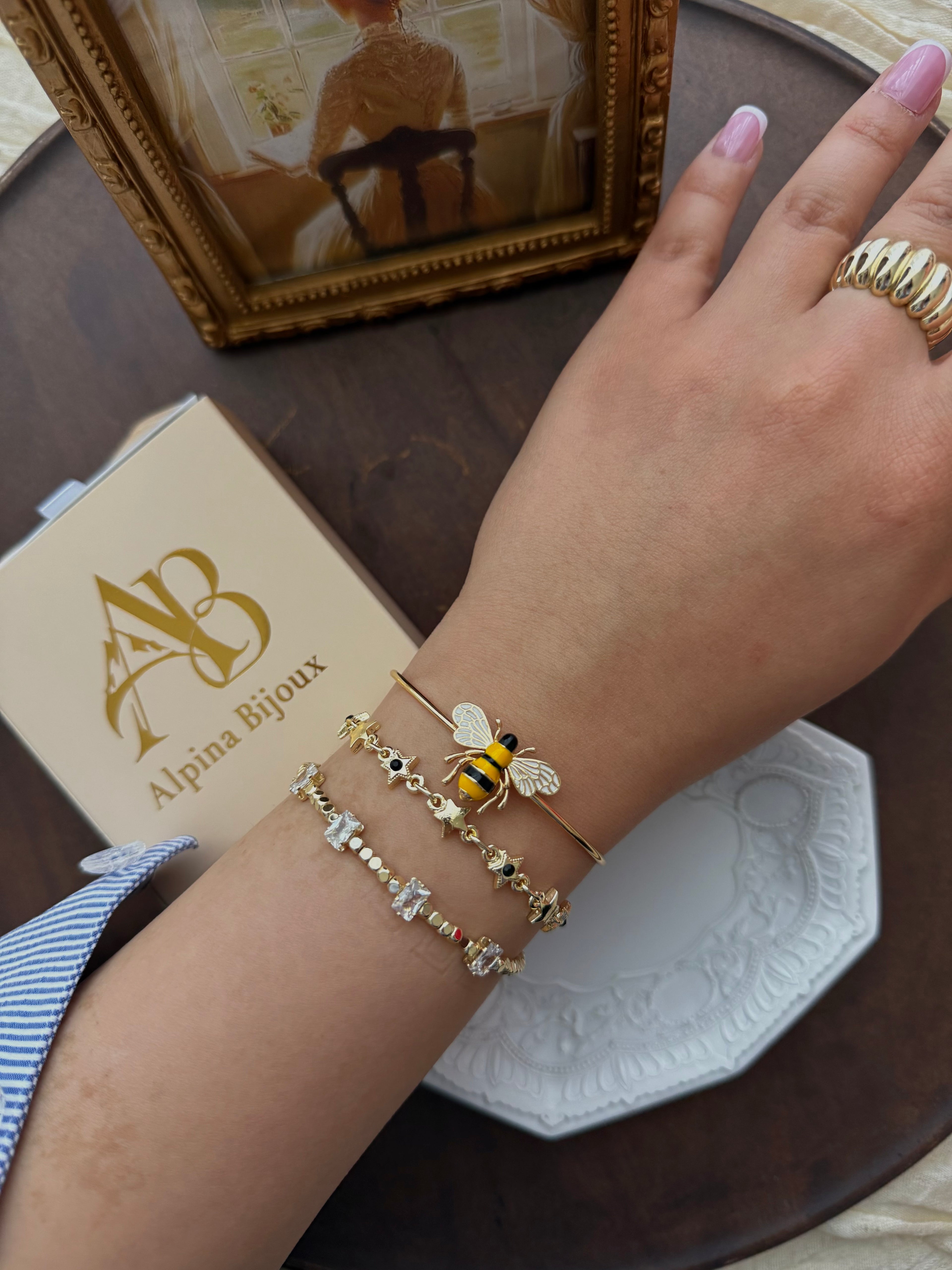 Bracelet jonc Abeille d’Or