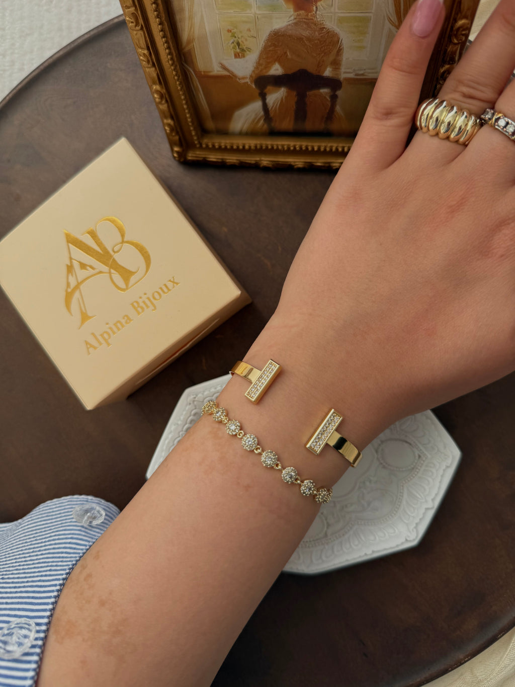 Bracelet jonc Lunaris
