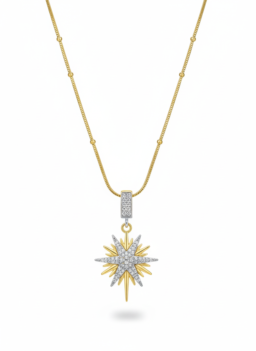Collier Boussole Étoilée