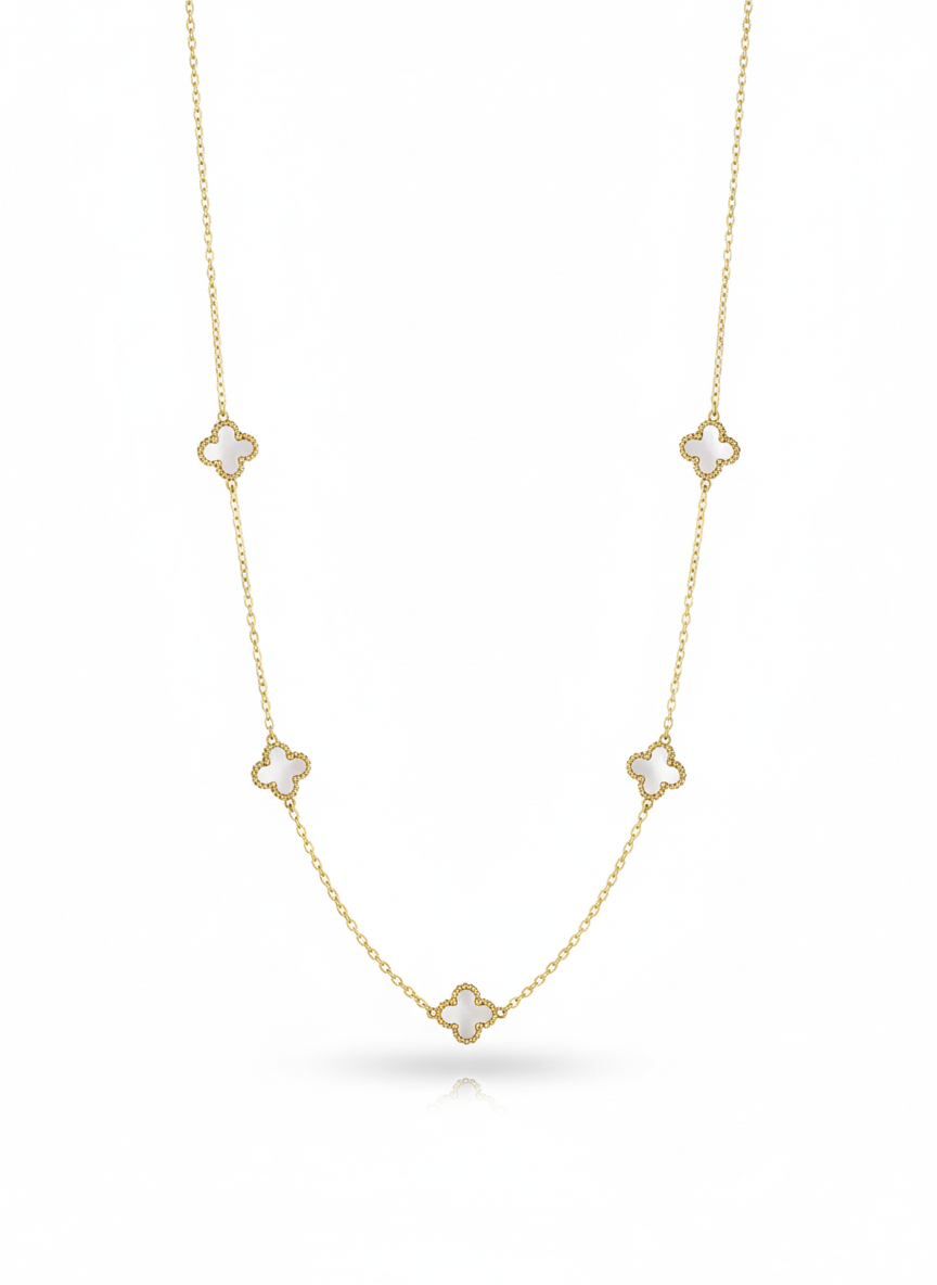 Collier Trèfle Blanc