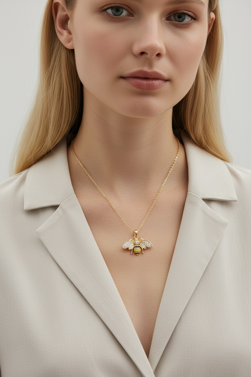 Collier Abeille Dorée