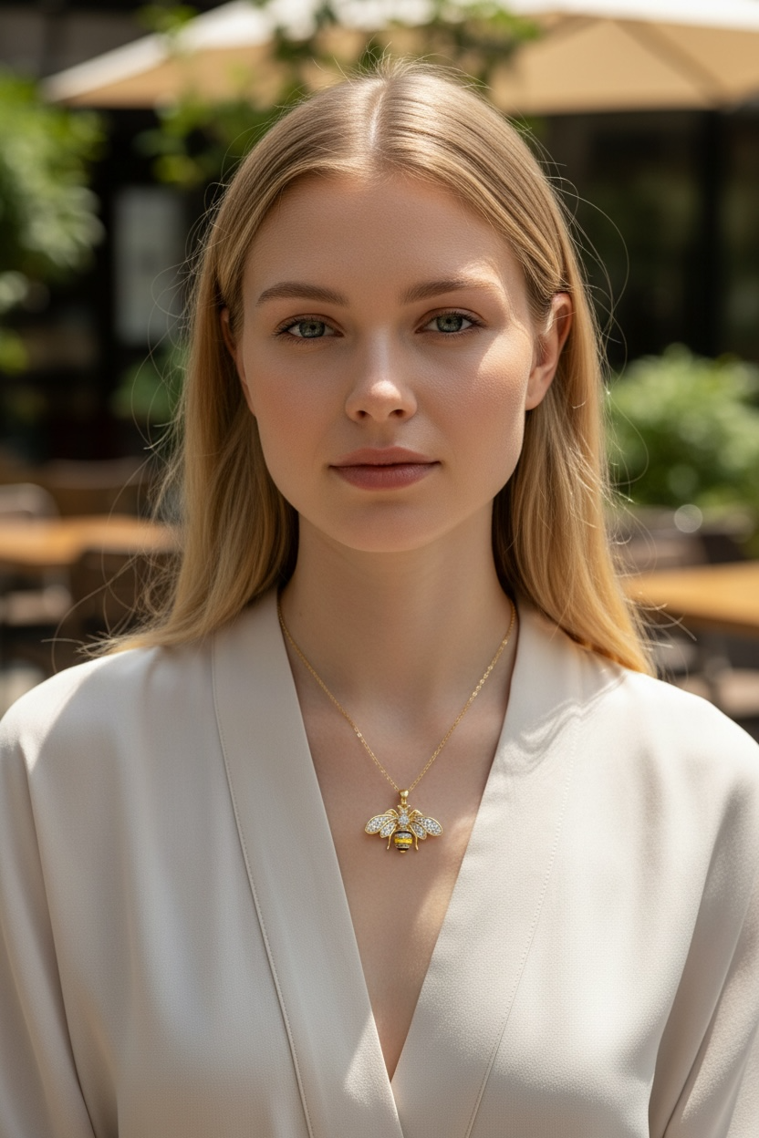 Collier Abeille Dorée