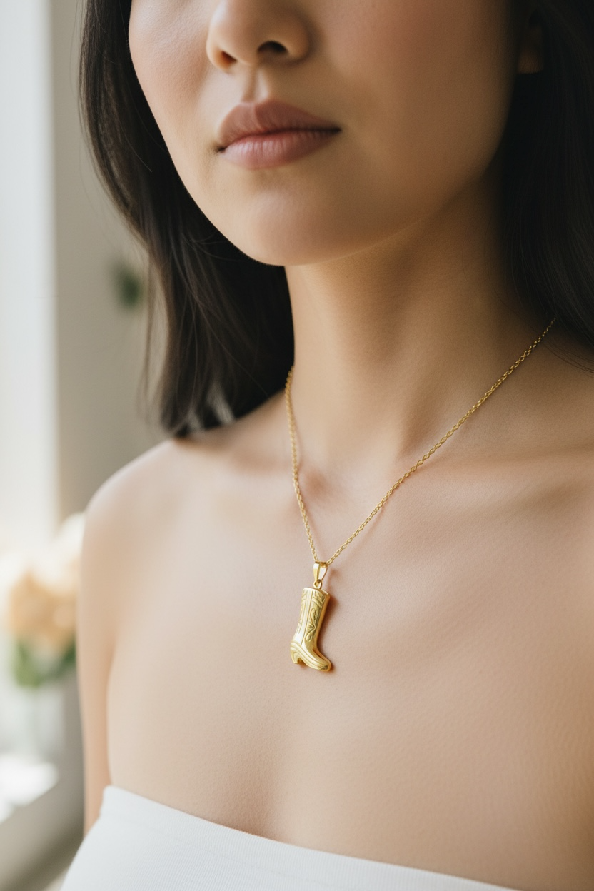 Collier Petit Botte Dorée