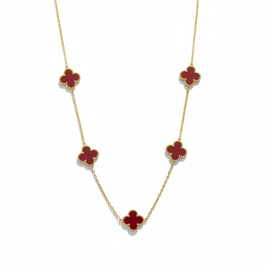 Collier Trèfle Rouge