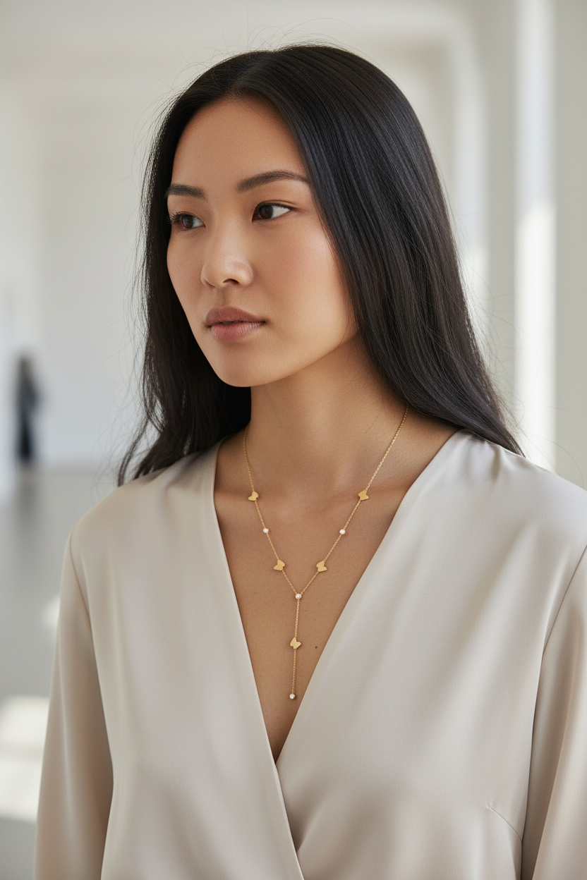 Collier Papillon Doré