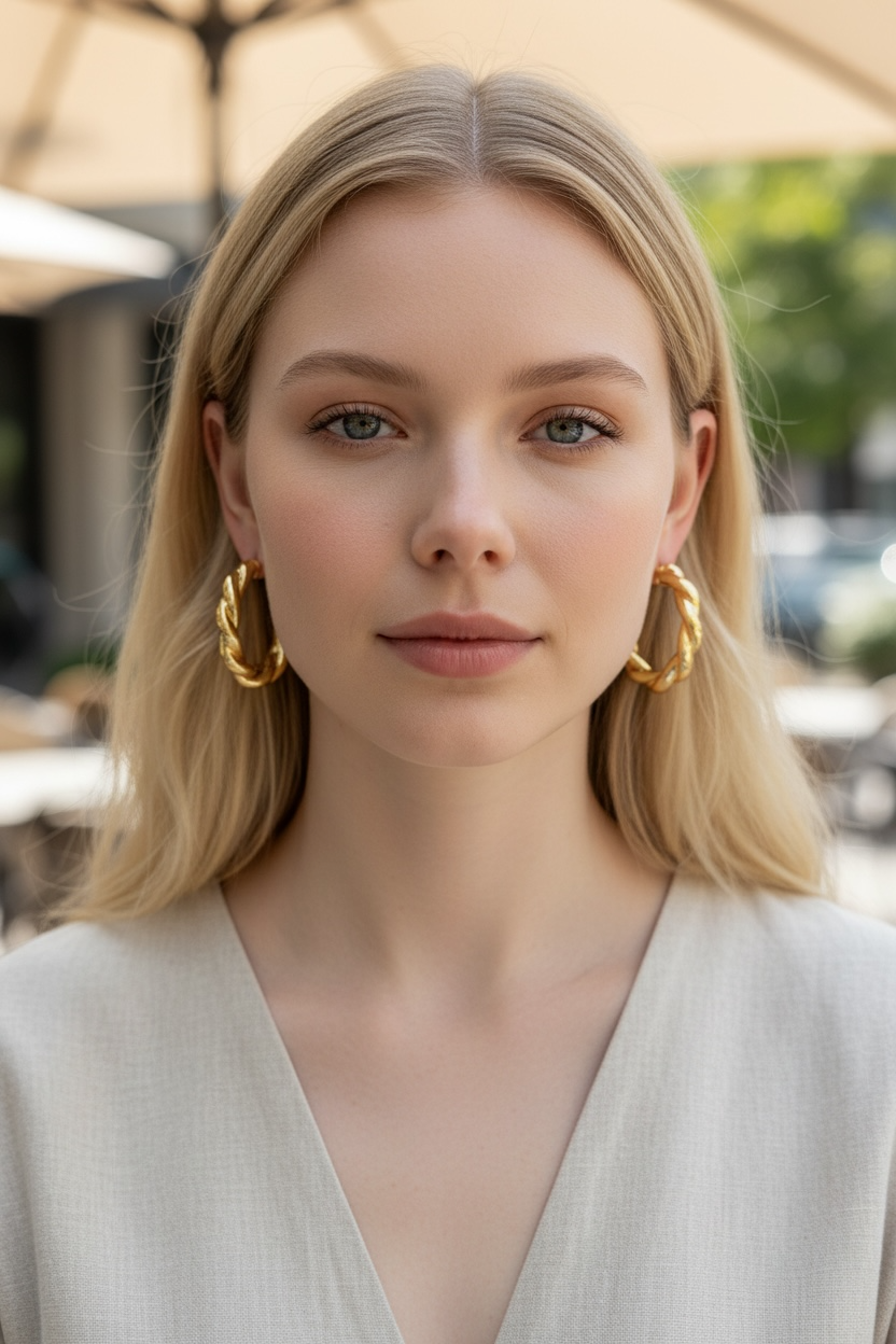 Boucles d'oreilles Torsadées