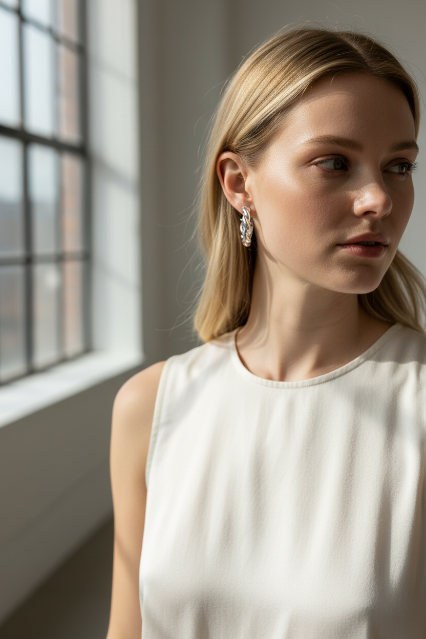 Boucles d'oreilles Torsadées