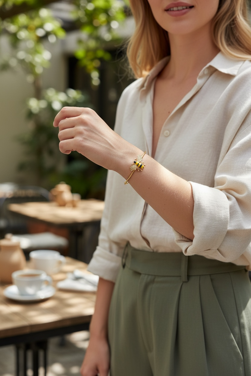 Bracelet jonc Abeille d’Or