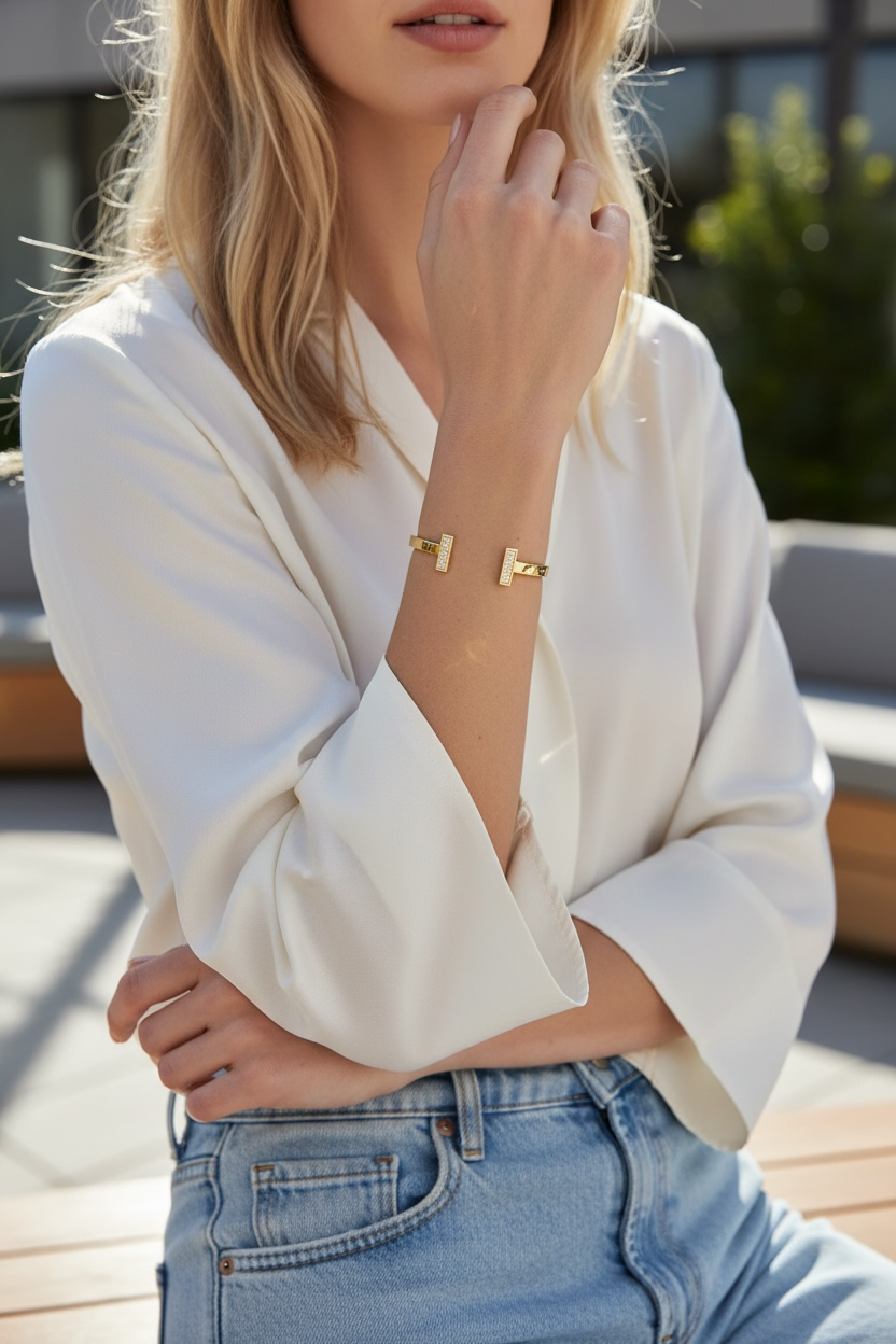 Bracelet jonc Lunaris